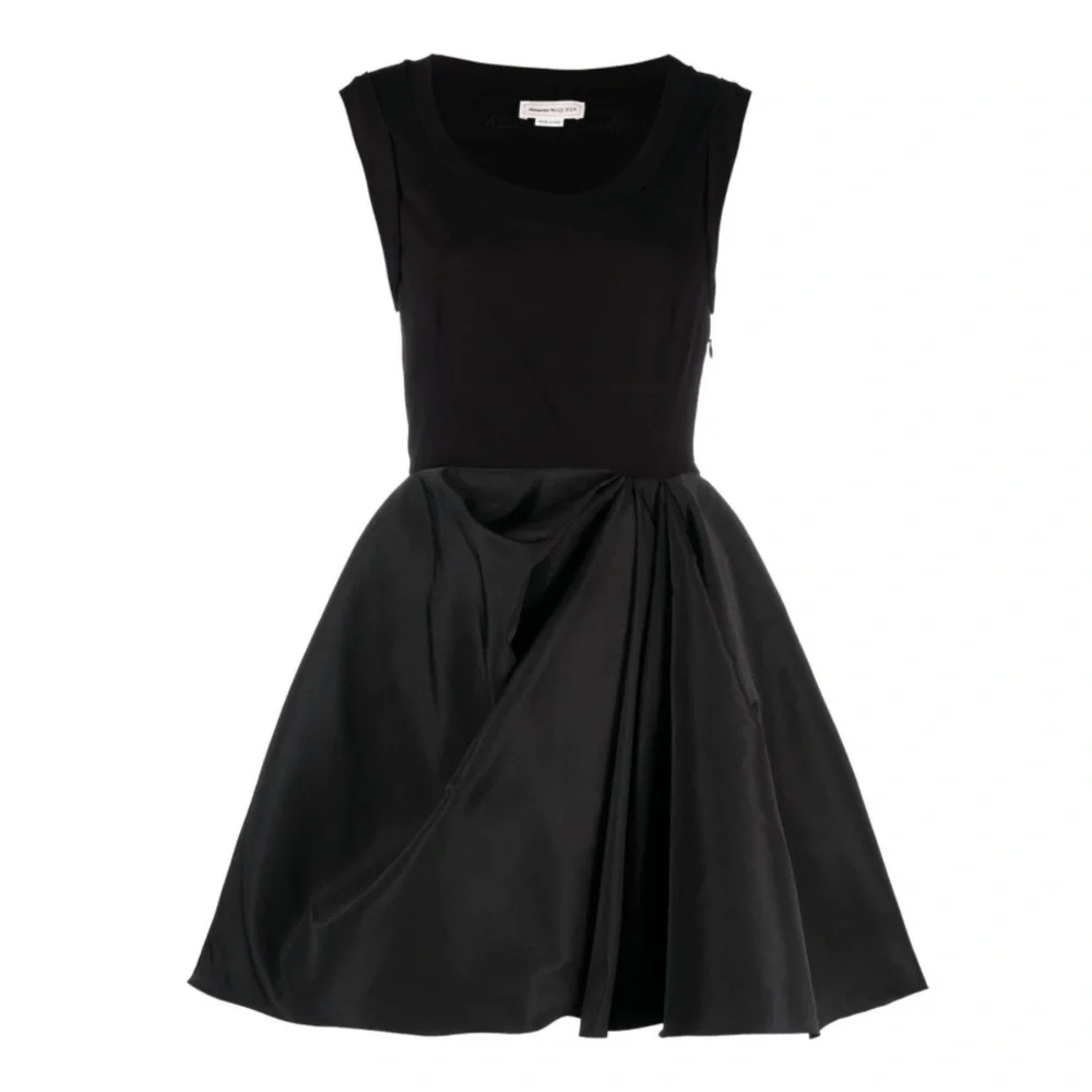 chiffon dress mini MissJophiel Long Sleeves Corset Black Floral Print Chiffon Tiered Mini Dress White / Above Knee / US14